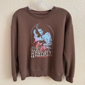 Abercrombie Kids Brown Jimi Hendrix Crewneck